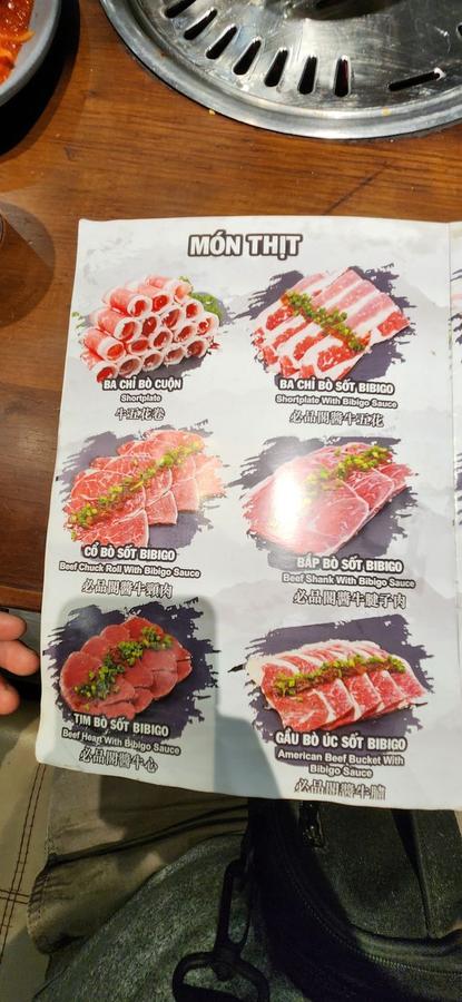 Menu trang 15